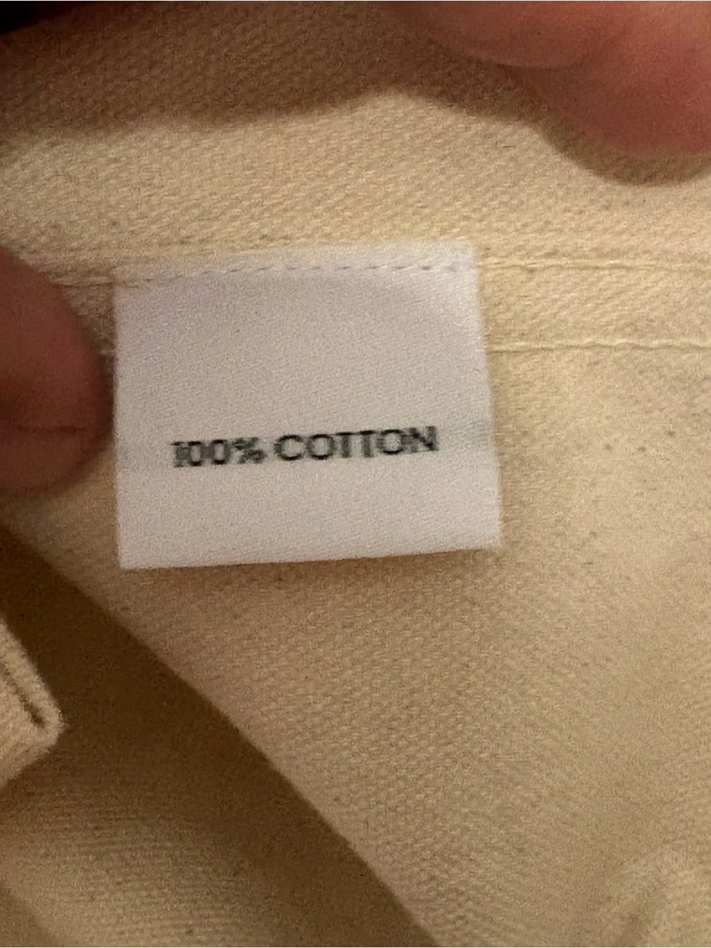 IJJI Work Jacket Natural Color,Unisex,Size M,100% Cotton - Picture 6 of 11